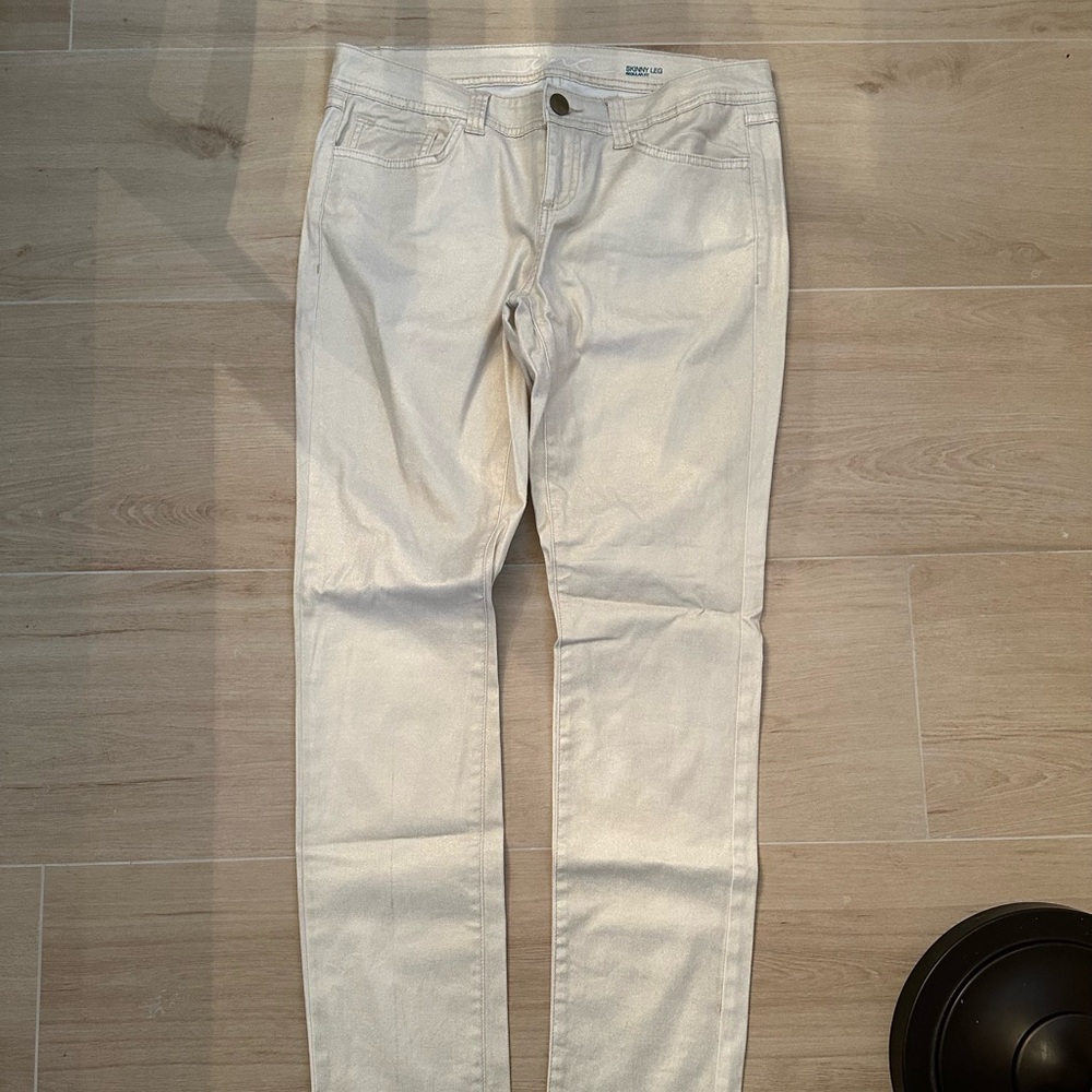 INC Gold Shimmer Jeans